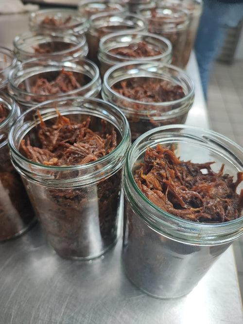 🍖 Pulled Beef vom Rind (400g) im Glas