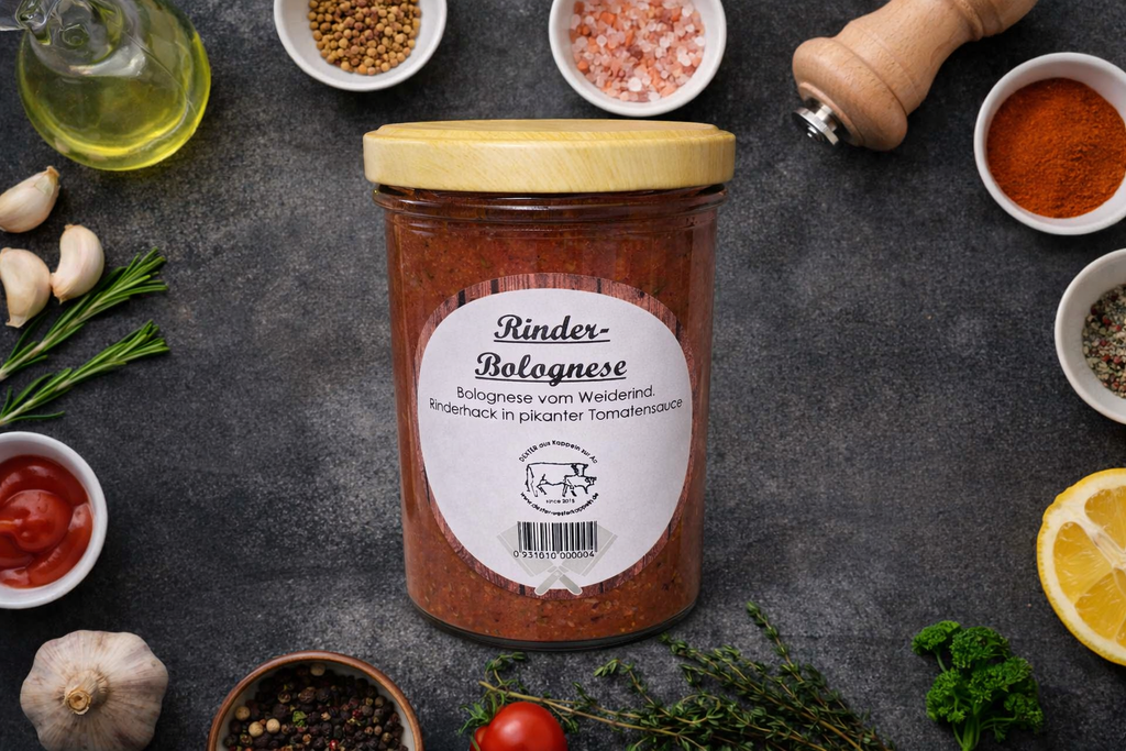 🍝 Rinder-Bolognese im Glas (380 g)