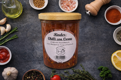 Chili con Carne vom Rind im 380g Einmachglas